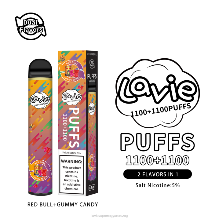 BJV0299 Lavie Vape Ár | red bull/gumicukorka LAVIE BAR Switch 2200 fújás